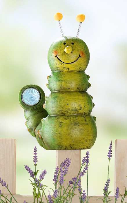 Solar-LED - Raupe - Zaunsitzer