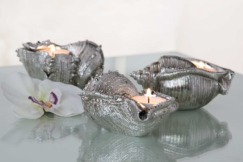 Teelichtleuchter - Seashell