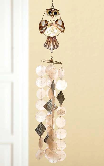 Windspiel - Eule Capiz